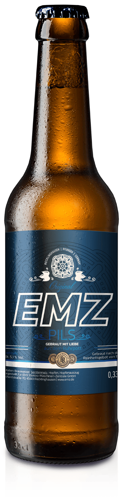 EMZ Pils - Das Bier mit dem Antrieb aus Recklinghausen